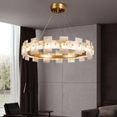 Alabaster Halo Chandelier - YhLamps